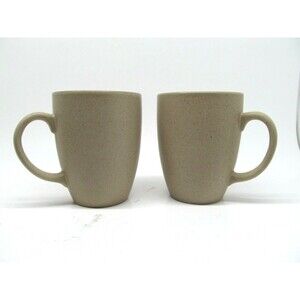 Mikasa Potters Art  Cafe Latte 4 Inch 12 Oz coffee Mugs Set Of 2